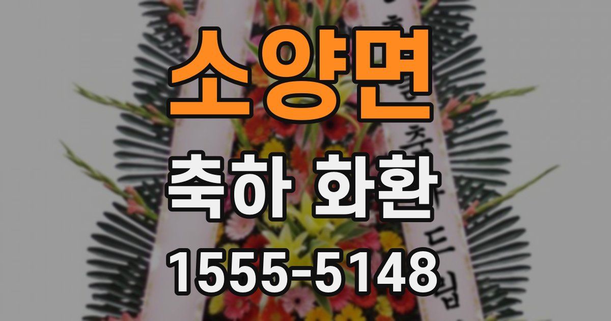 소양면 축하 화환