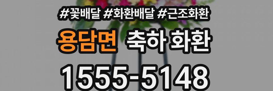 용담면 축하 화환