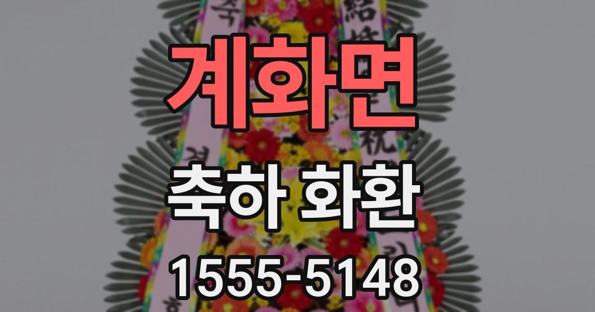 계화면 축하 화환