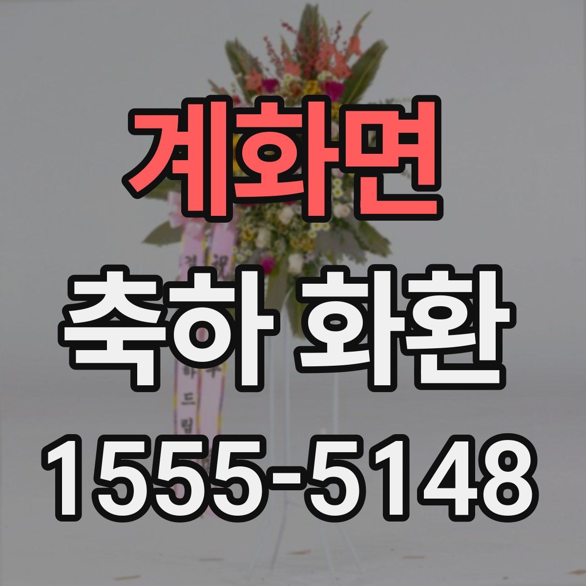 계화면 축하 화환