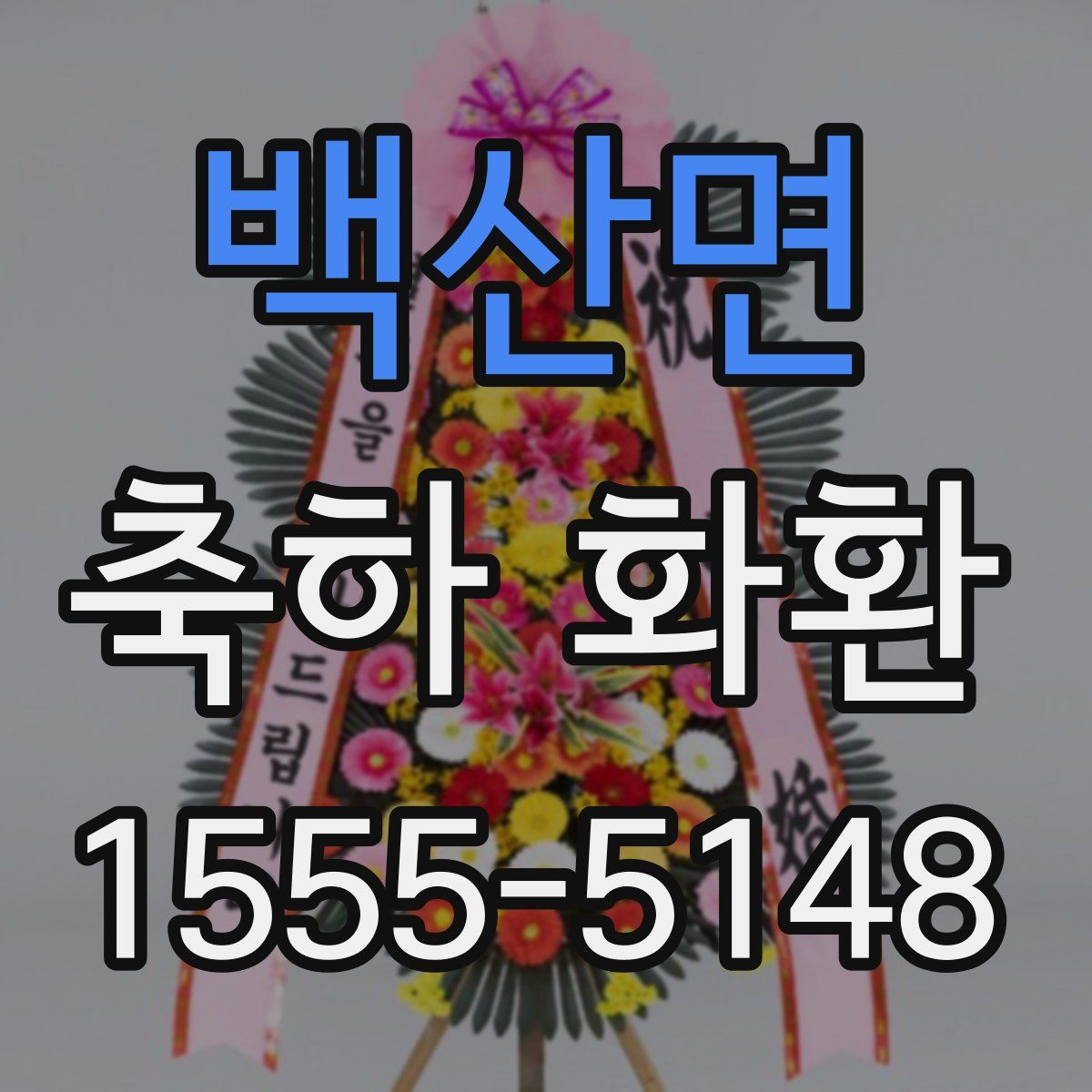 백산면 축하 화환