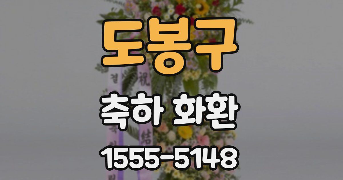 도봉구 축하 화환