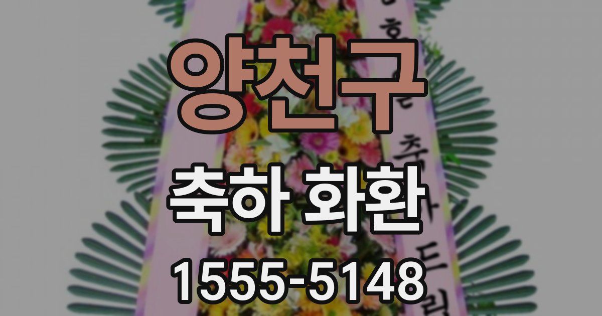 양천구 축하 화환