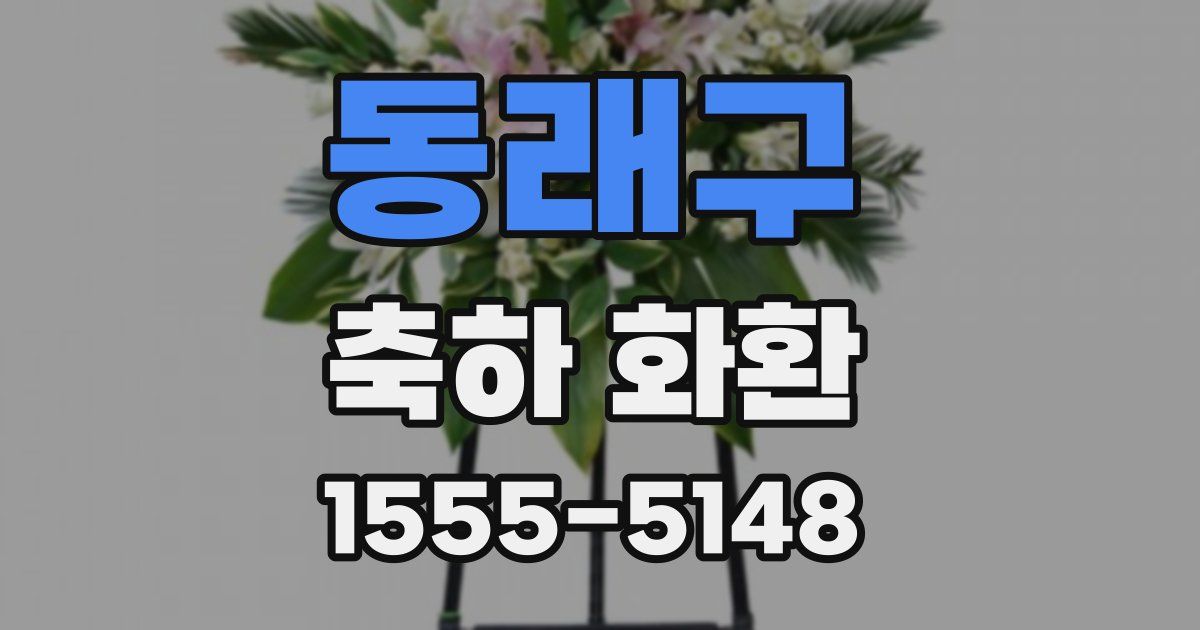 동래구 축하 화환