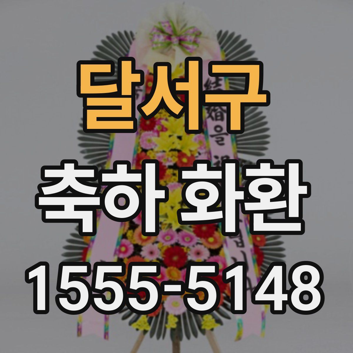 달서구 축하 화환