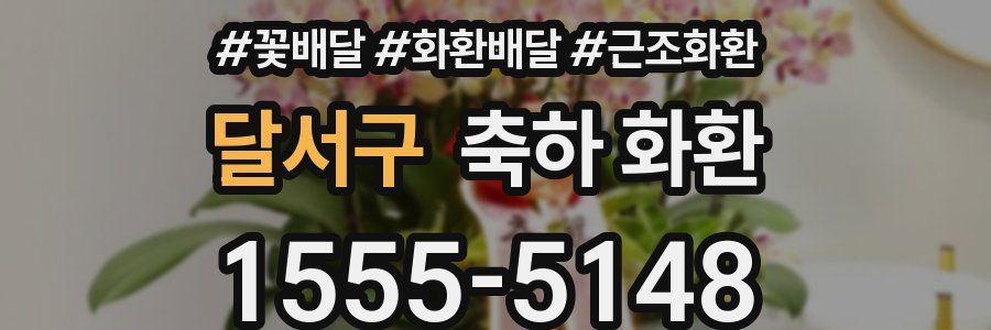 달서구 축하 화환