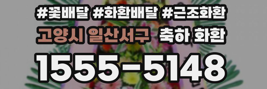고양시 일산서구 축하 화환