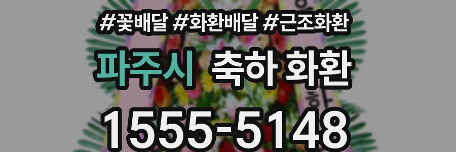 파주시 축하 화환