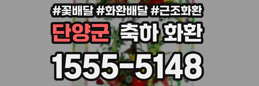 단양군 축하 화환