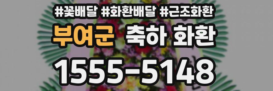 부여군 축하 화환