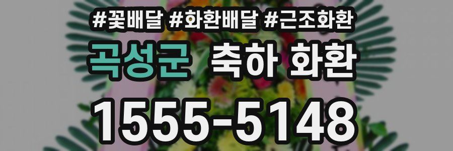곡성군 축하 화환