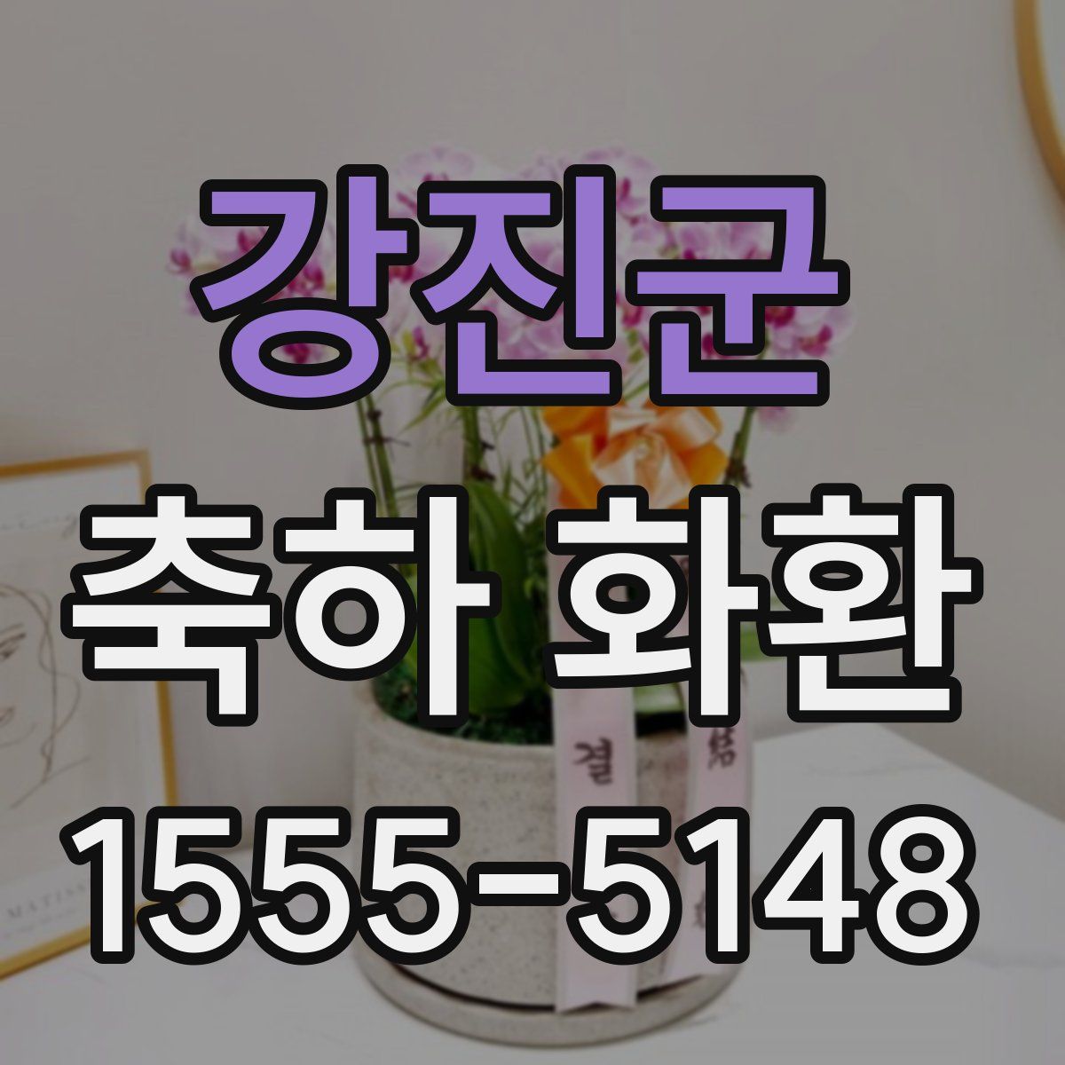 강진군 축하 화환