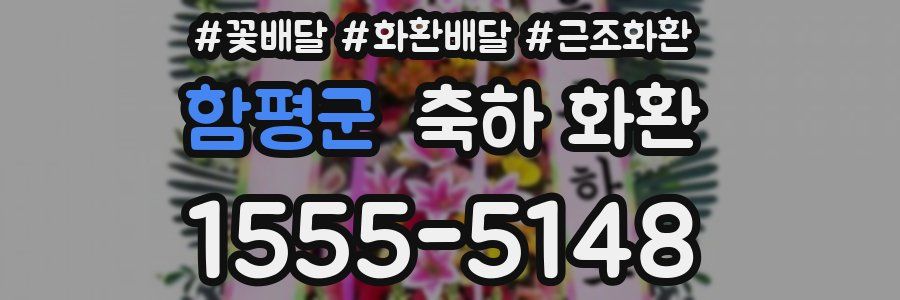 함평군 축하 화환