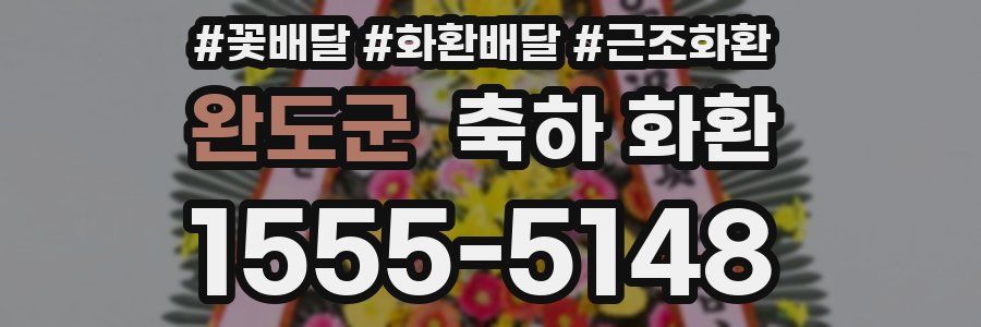 완도군 축하 화환