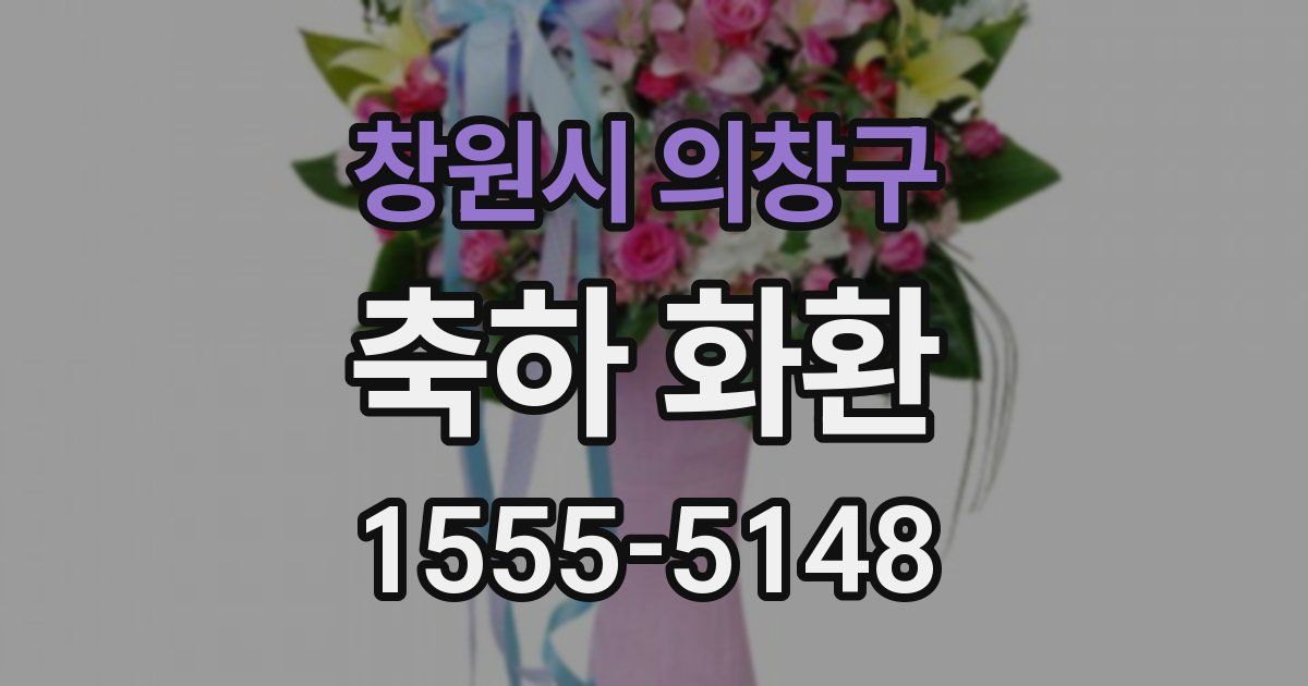 창원시 의창구 축하 화환