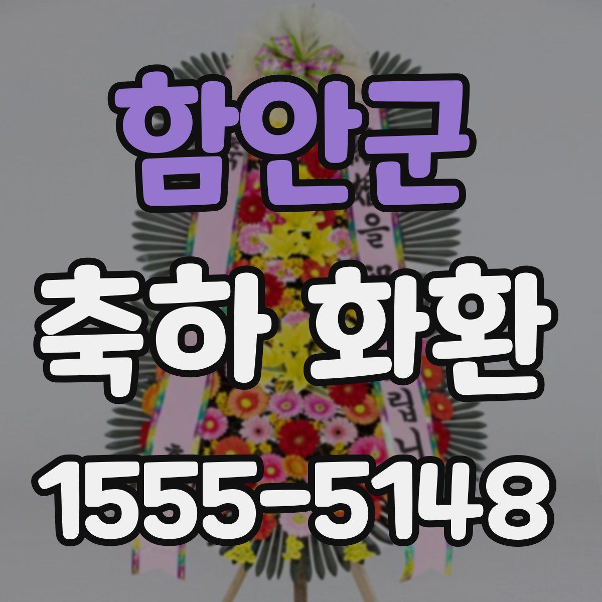 함안군 축하 화환