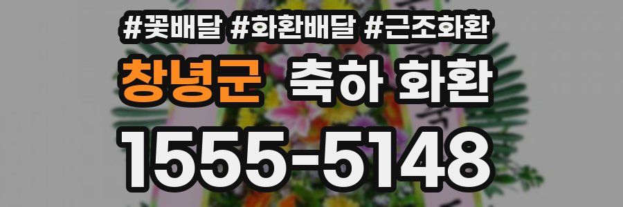 창녕군 축하 화환