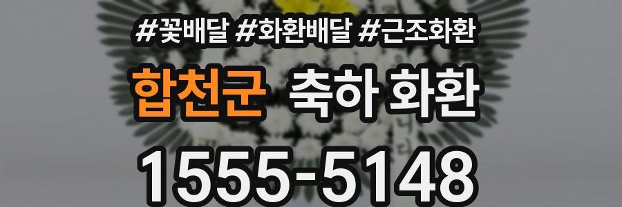 합천군 축하 화환