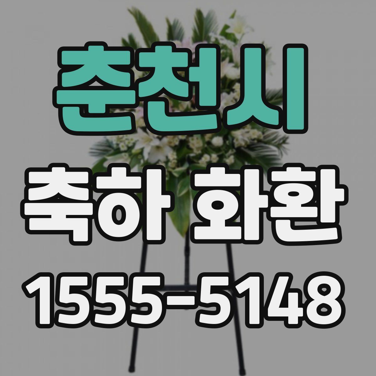 춘천시 축하 화환