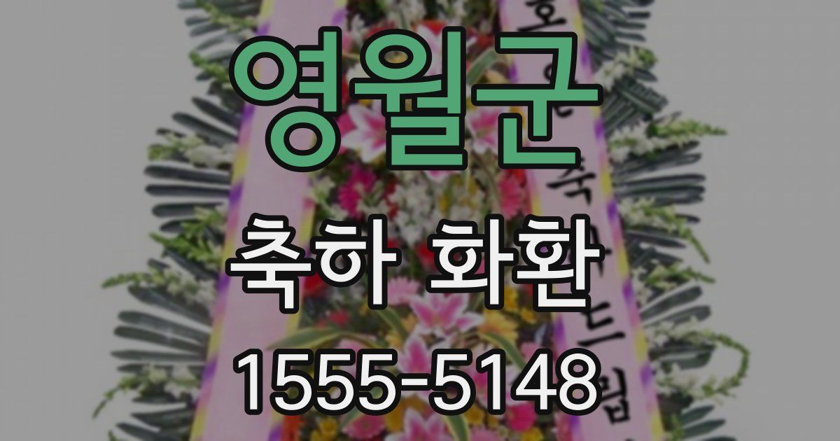 영월군 축하 화환