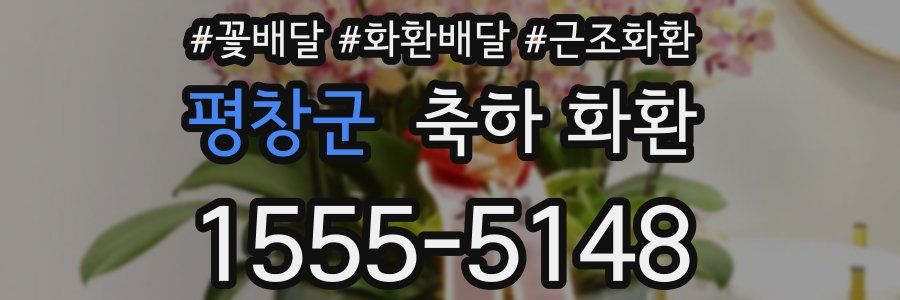 평창군 축하 화환