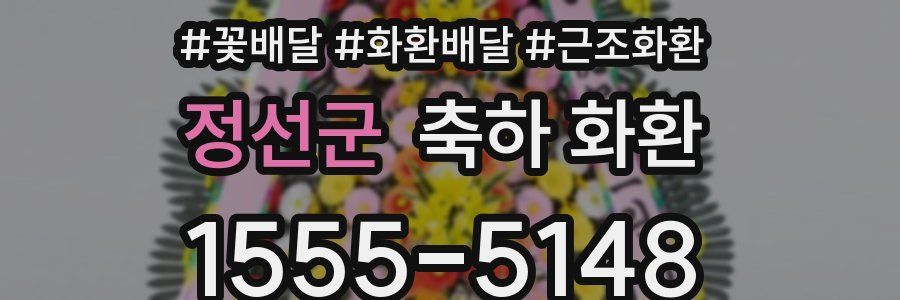 정선군 축하 화환