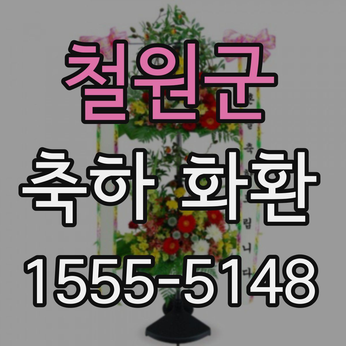철원군 축하 화환