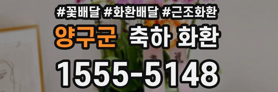 양구군 축하 화환