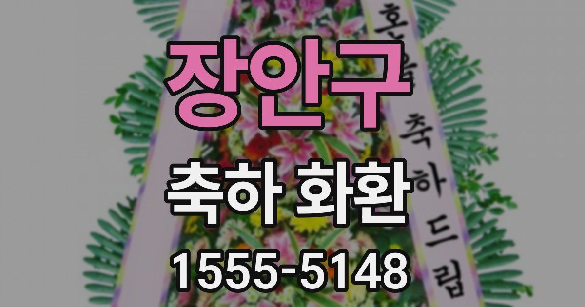 장안구 축하 화환