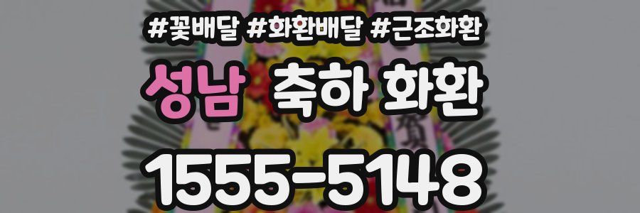 성남 축하 화환
