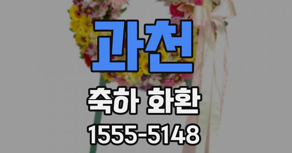 과천 축하 화환