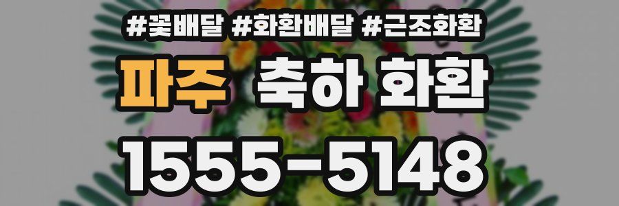 파주 축하 화환