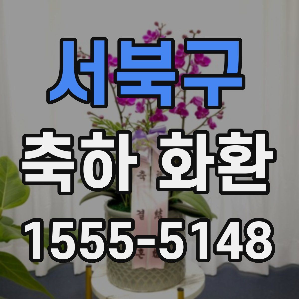 서북구 축하 화환 지역 행사에 맞춘 주문 요령