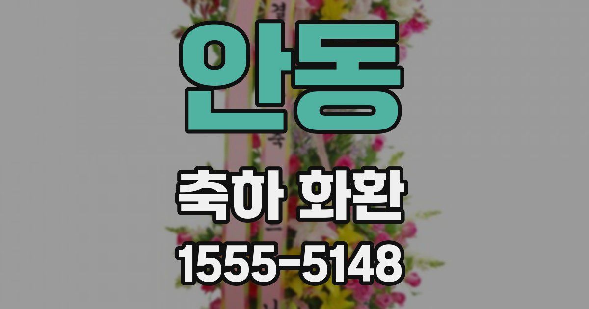 안동 축하 화환
