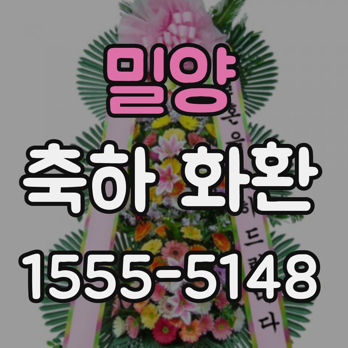 밀양 축하 화환