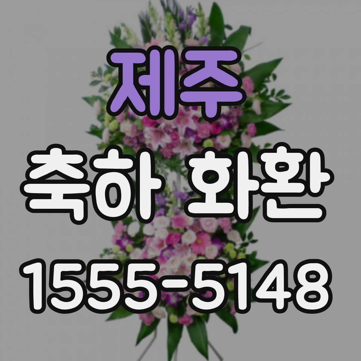 제주 축하 화환