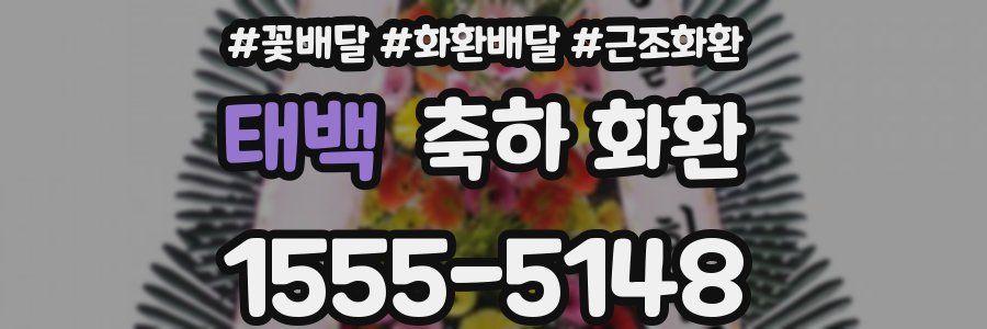 태백 축하 화환