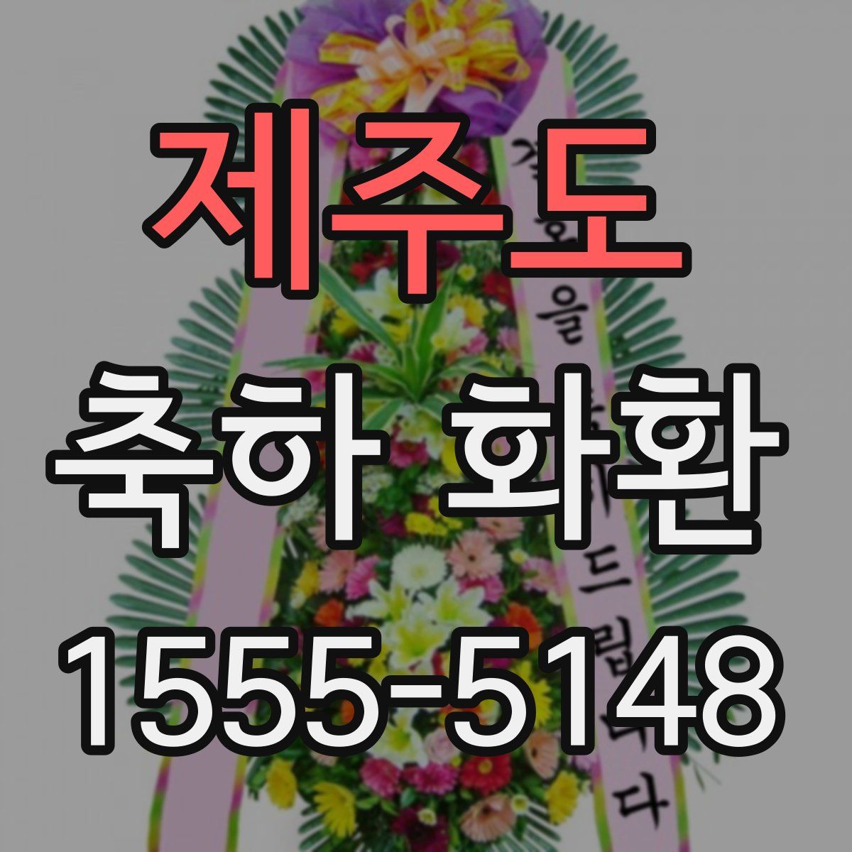 제주도 축하 화환