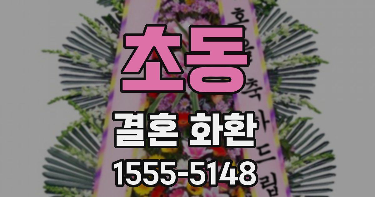 초동 결혼 화환