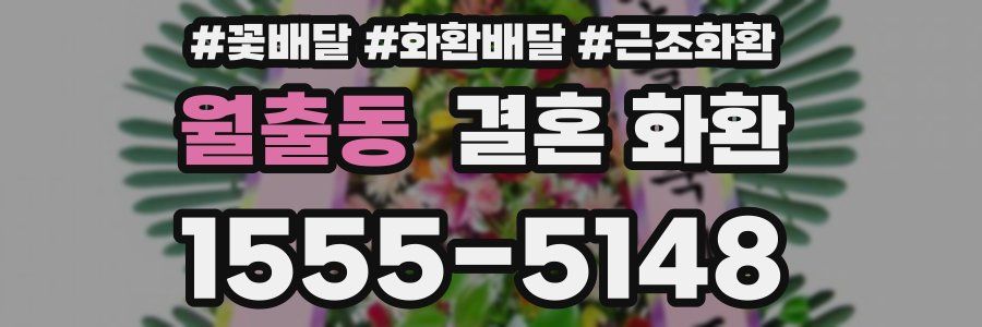 월출동 결혼 화환