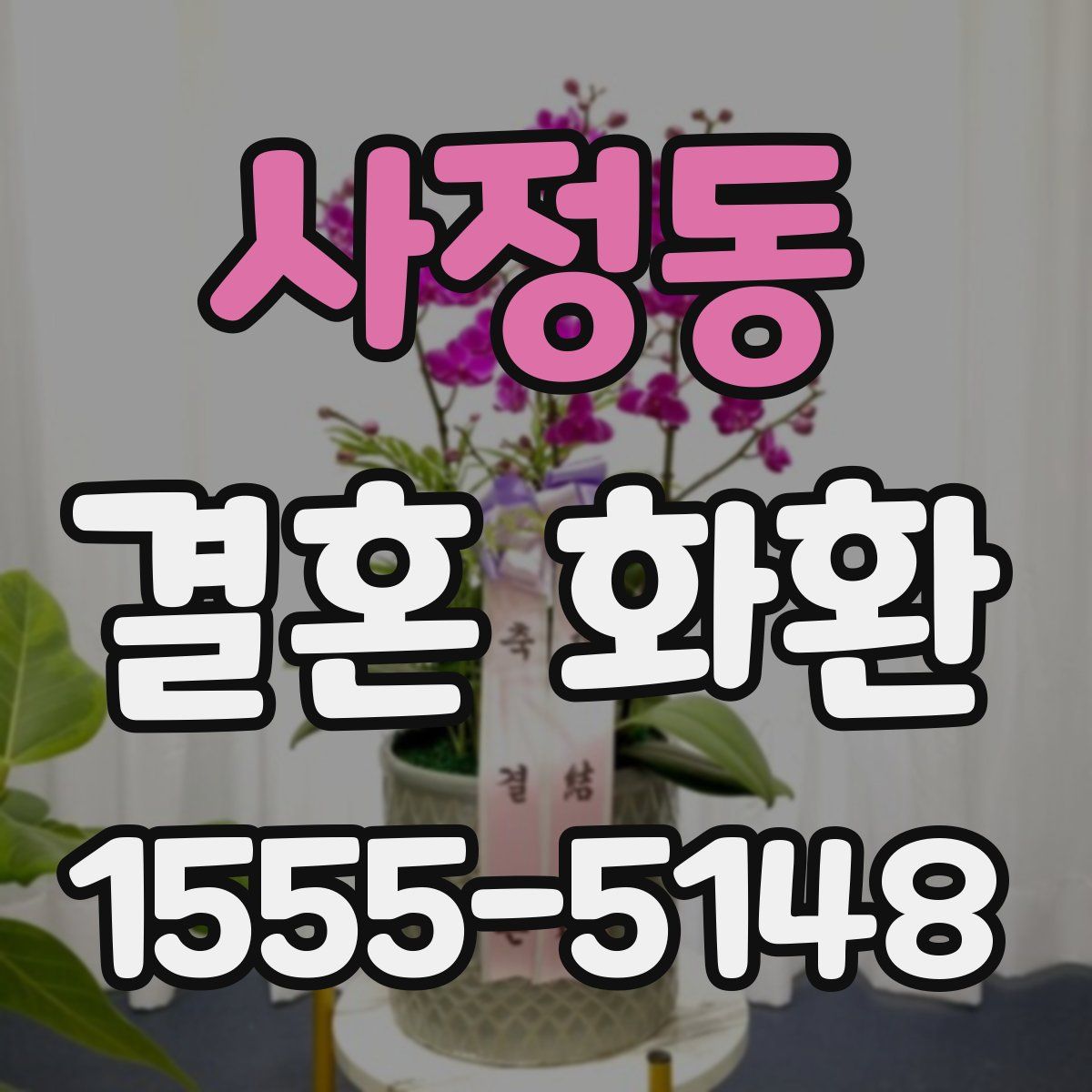 사정동 결혼 화환