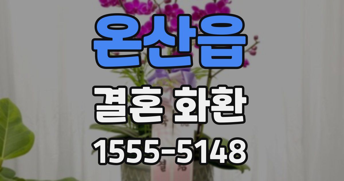 온산읍 결혼 화환