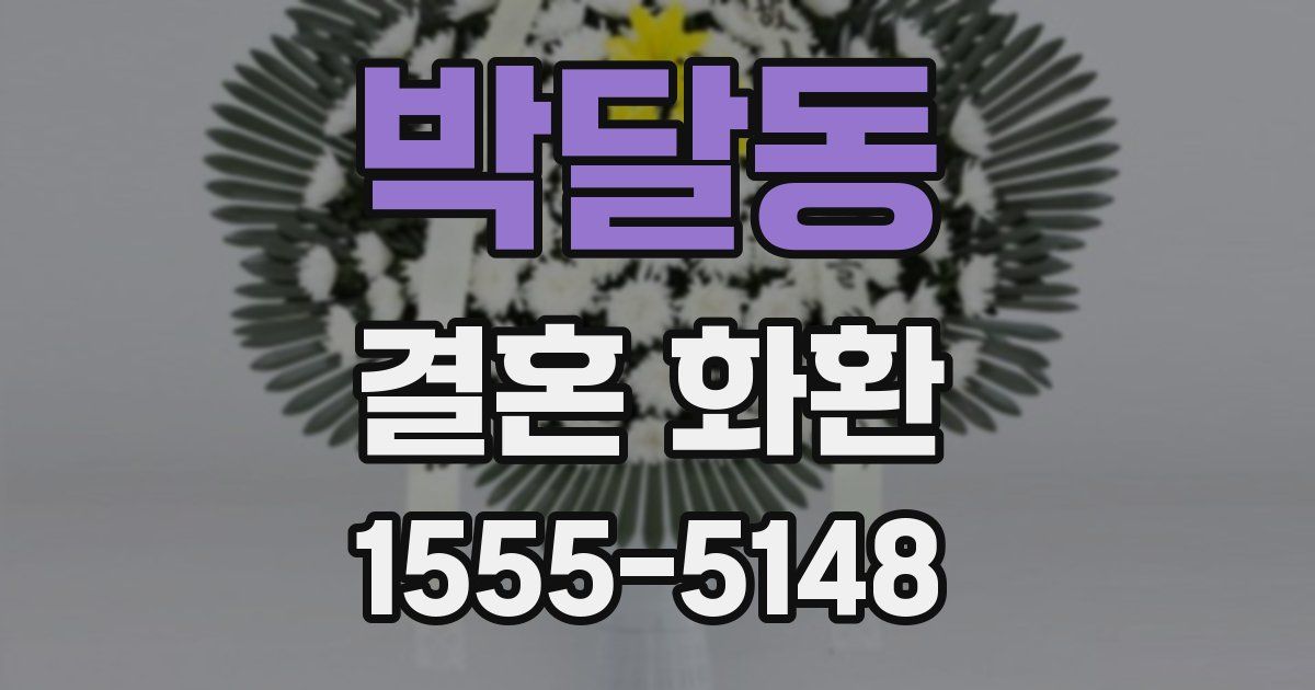 박달동 결혼 화환