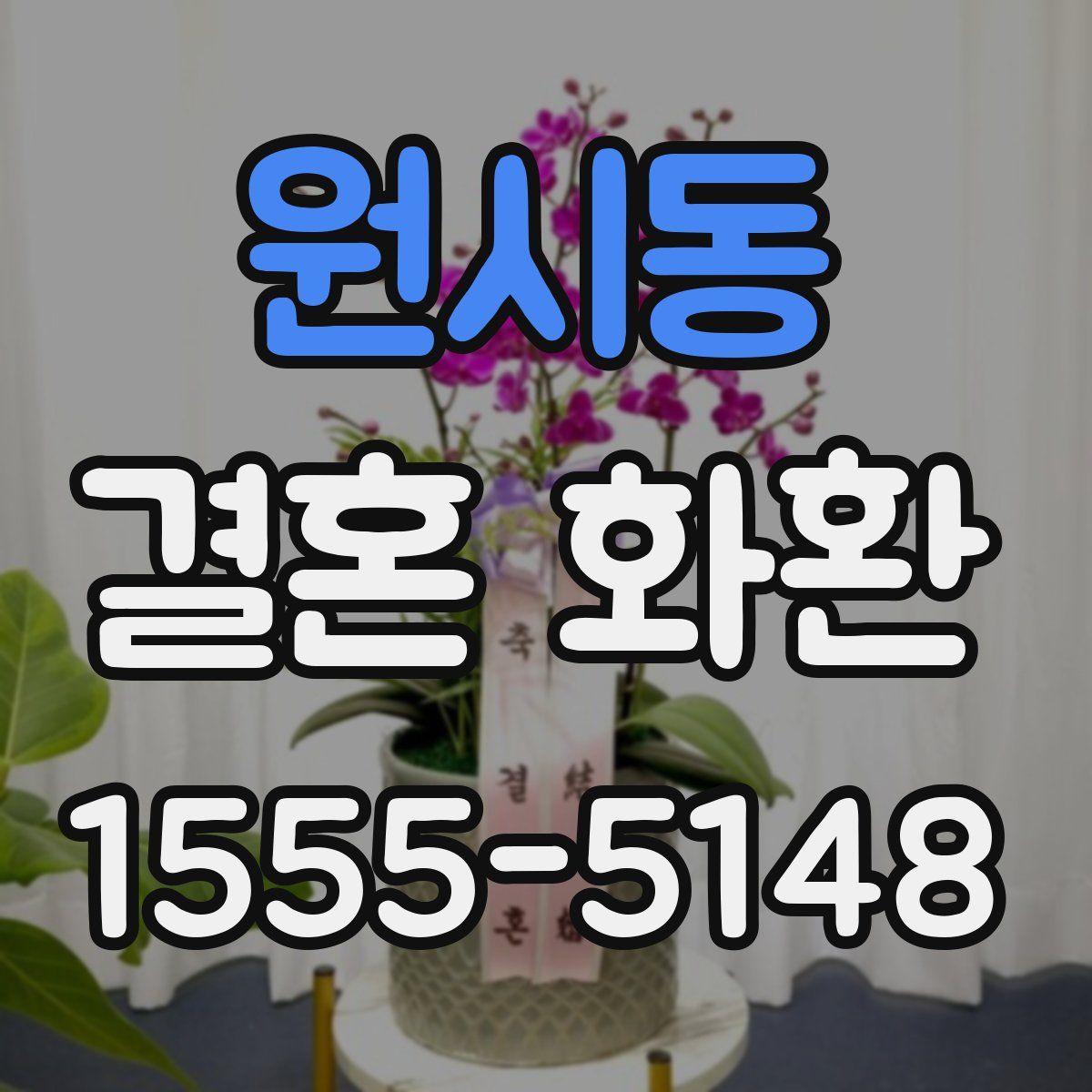 원시동 결혼 화환