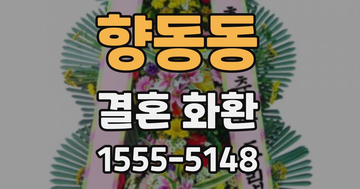 향동동 결혼 화환