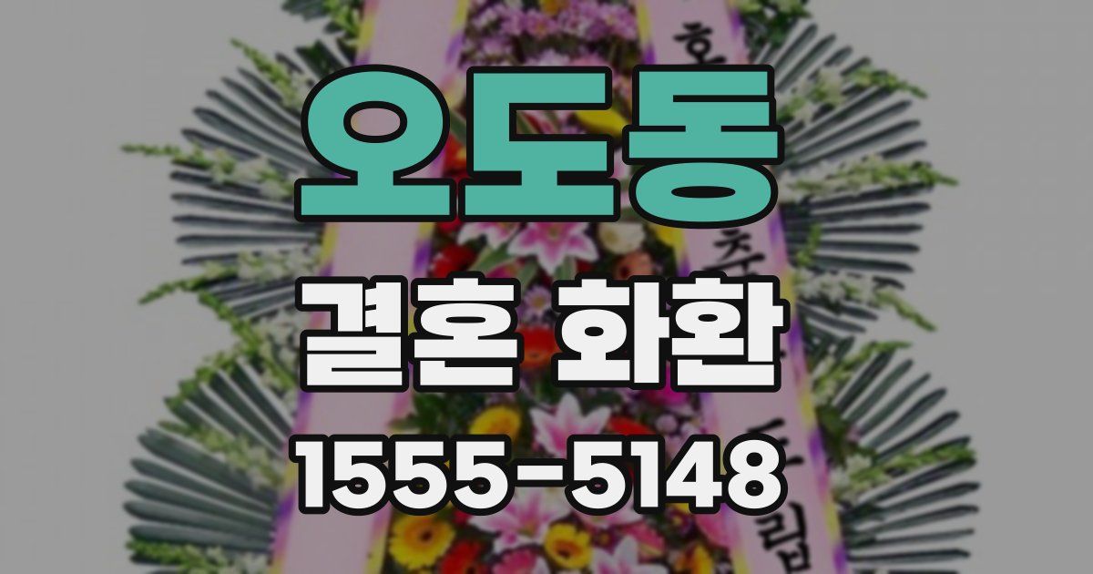 오도동 결혼 화환