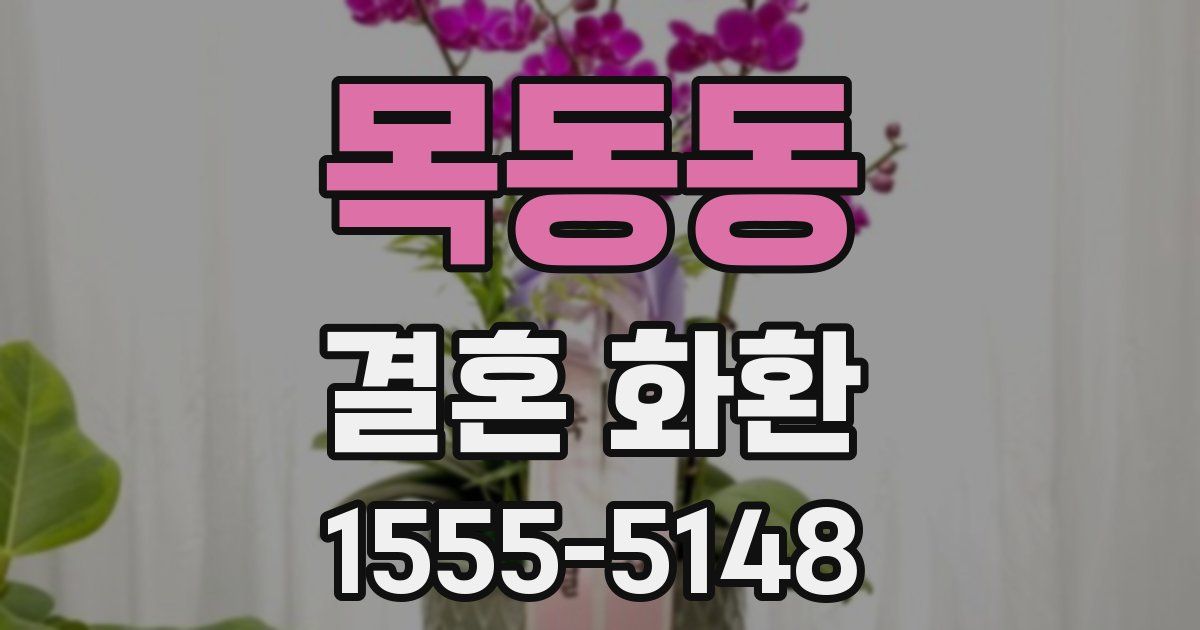 목동동 결혼 화환