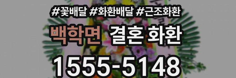 백학면 결혼 화환