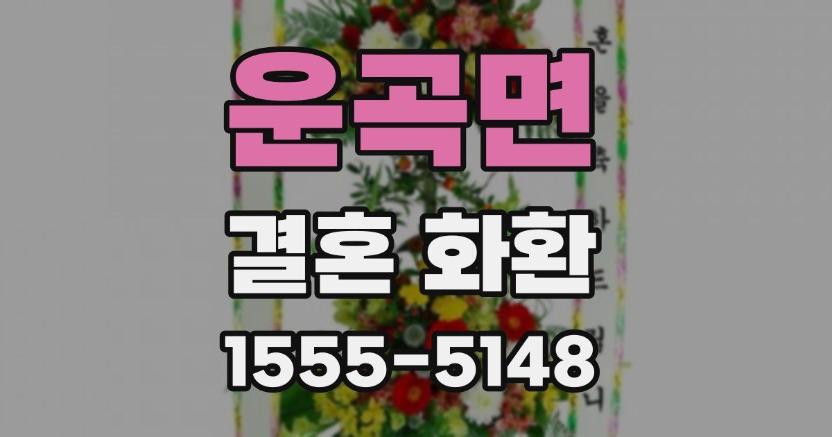운곡면 결혼 화환