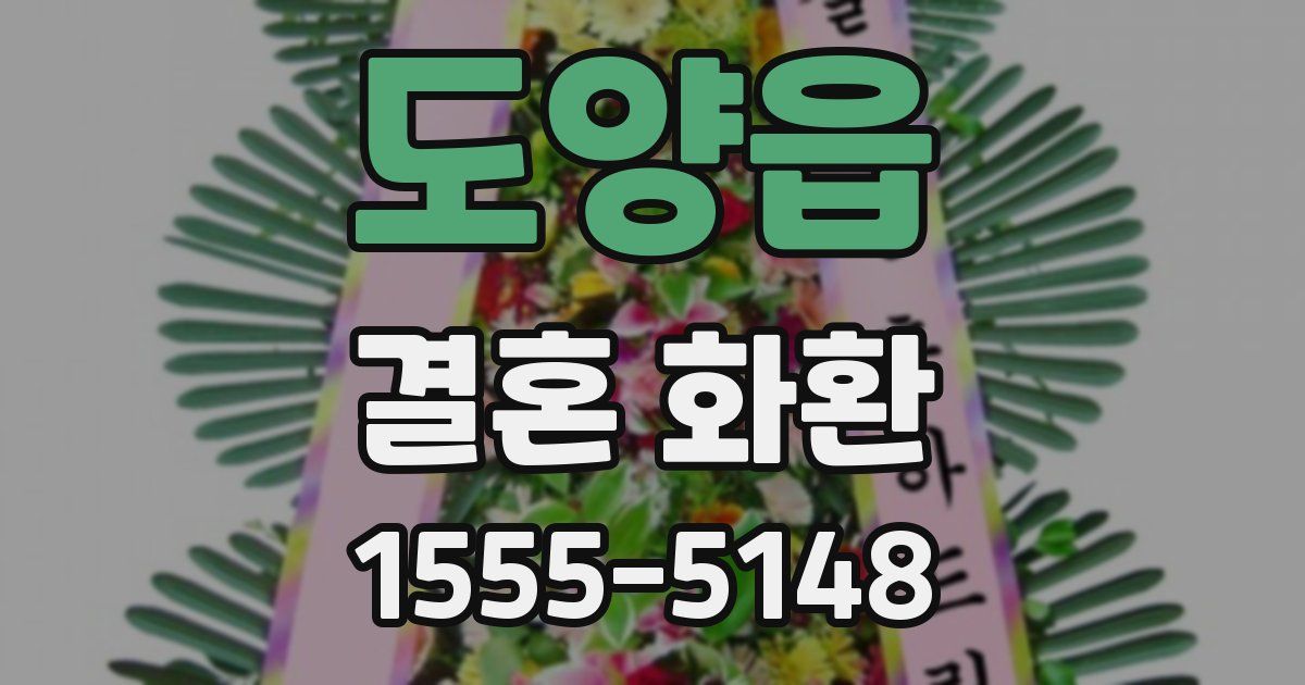 도양읍 결혼 화환